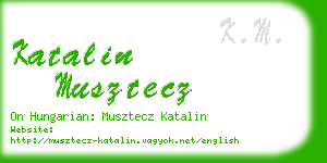 katalin musztecz business card